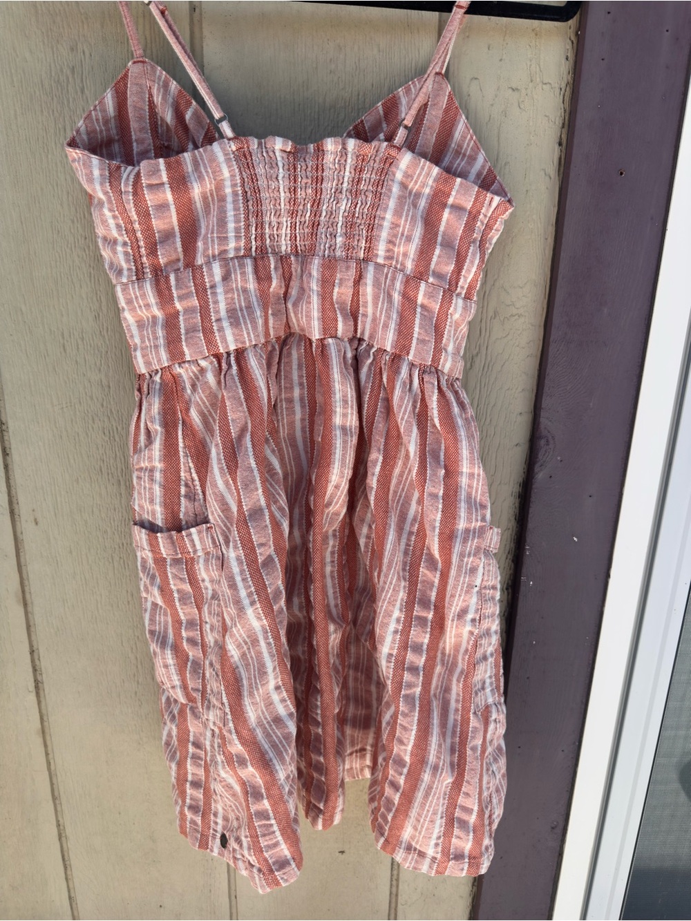 Pink Striped Button-Front One-Piece Dress - Picture 3 of 4